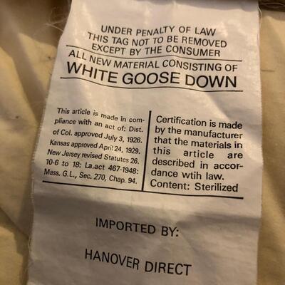 Queen Size Hanover Direct Goose Down Comforter-86â€ x 86â€ (UR-KM)