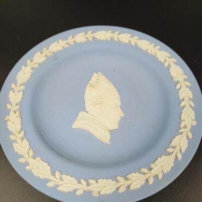 WEGEWOOD BLUE SAINT? PLATE