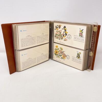 1982 â€œBIRDS & FLOWERS OF THE 50 STATESâ€ FIRST DAY COVER STAMP COLLECTION BOOK