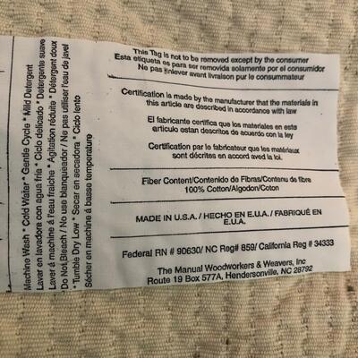 Two Fringed Throws from â€œThe Manual Woodworkers & Weavers, Incâ€ (UR-KM)