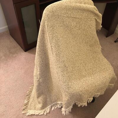 Two Fringed Throws from â€œThe Manual Woodworkers & Weavers, Incâ€ (UR-KM)