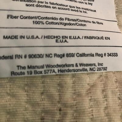 Two Fringed Throws from â€œThe Manual Woodworkers & Weavers, Incâ€ (UR-KM)