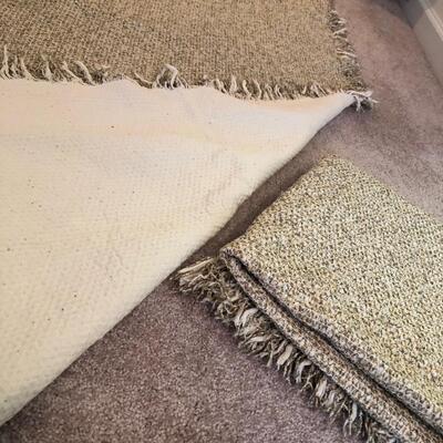 Two Fringed Throws from â€œThe Manual Woodworkers & Weavers, Incâ€ (UR-KM)