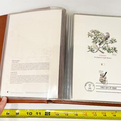 1982 â€œBIRDS & FLOWERS OF THE 50 STATESâ€ FIRST DAY COVER STAMP COLLECTION BOOK #2 - INCOMPLETE