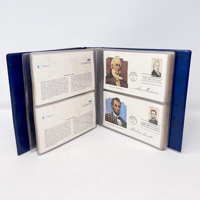 1986 â€œPRESIDENTS OF THE UNITED STATESâ€ FIRST DAY COVER STAMP COLLECTION BOOK