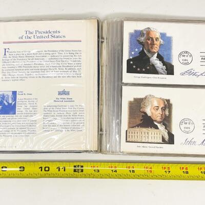 1986 â€œPRESIDENTS OF THE UNITED STATESâ€ FIRST DAY COVER STAMP COLLECTION BOOK