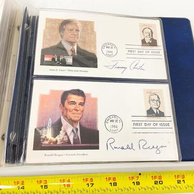 1986 â€œPRESIDENTS OF THE UNITED STATESâ€ FIRST DAY COVER STAMP COLLECTION BOOK
