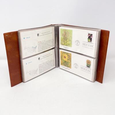 1992 â€œWILDFLOWERS OF THE 50 STATESâ€ FIRST DAY COVER STAMP COLLECTION BOOK