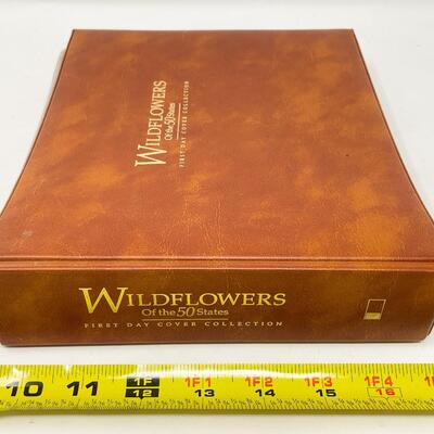 1992 â€œWILDFLOWERS OF THE 50 STATESâ€ FIRST DAY COVER STAMP COLLECTION BOOK