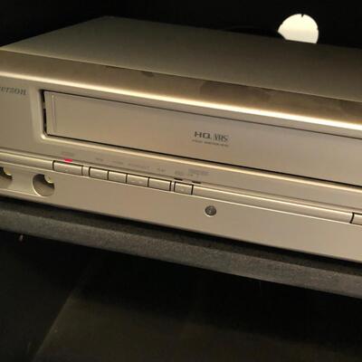 Emerson DVD & VHS Player w/ VHS tapes & DVDs (UR-KM)