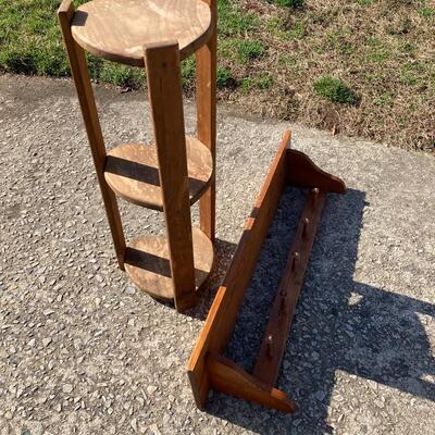 Pair of Wooden Shelves 30â€ and 36â€