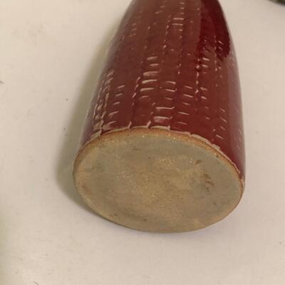 Hand painted Williams Sonoma Bowl & Three Ceramic Bud Bases (UR-KM)