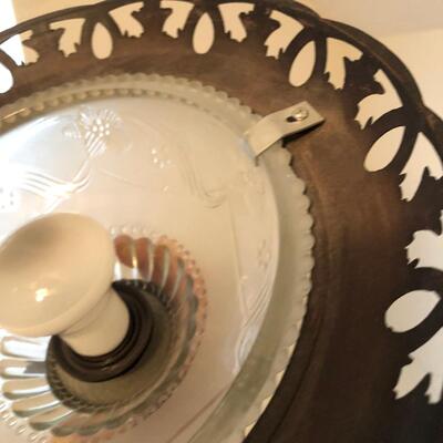 Frosted Glass & Metal Floor Lamp (UR-KM)