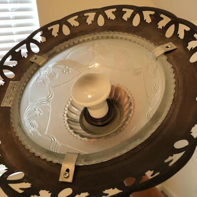 Frosted Glass & Metal Floor Lamp (UR-KM)