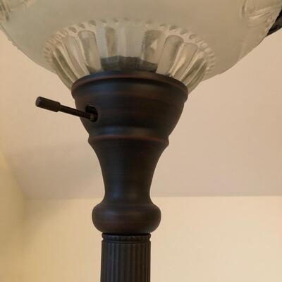 Frosted Glass & Metal Floor Lamp (UR-KM)