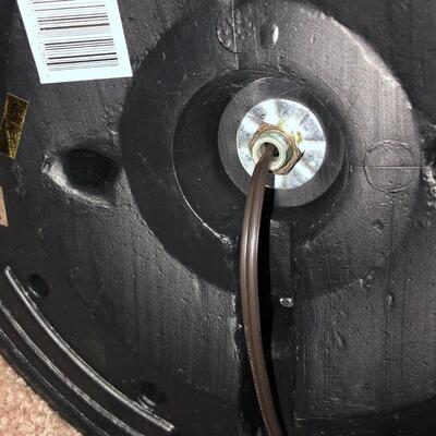 Frosted Glass & Metal Floor Lamp (UR-KM)