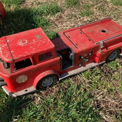 Vintage Toy Fire Truck Lot