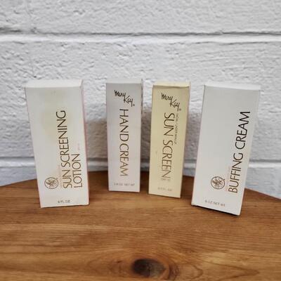 VINTAGE MARY KAY BOXES WITH PRODUCT