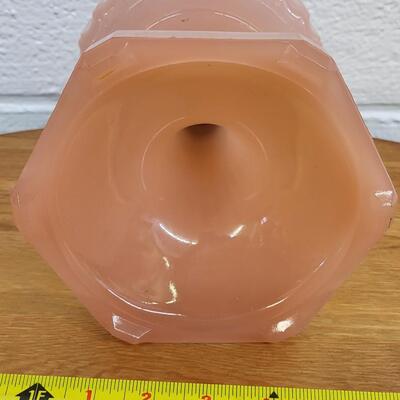 ANTIQUE PINK ALADDIN OIL LAMP - ELECTRIC