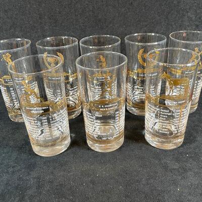 Lot 22  Vintage All Time Greats Glass Set