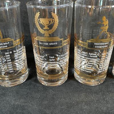 Lot 22  Vintage All Time Greats Glass Set