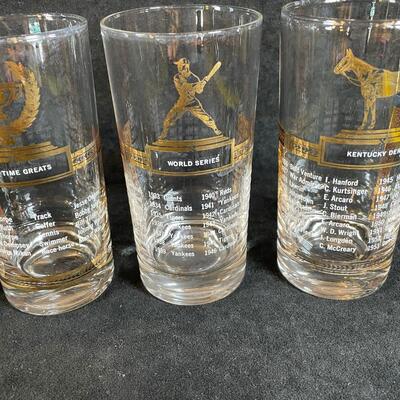 Lot 22  Vintage All Time Greats Glass Set