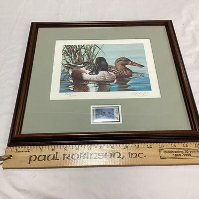 Nevada Department of Wildlife print with stamp