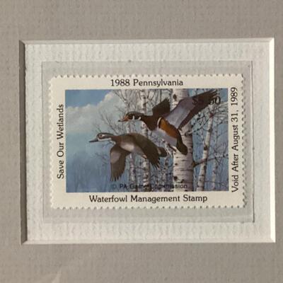 1988 Pennsylvania Waterfowl stamp and print