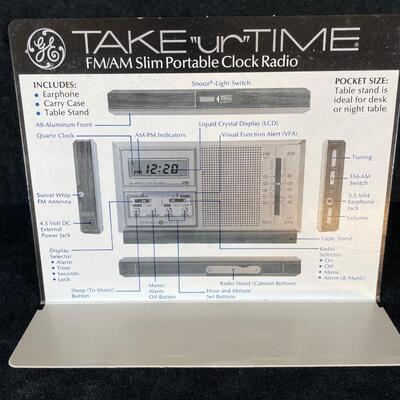 Lot 42. Clock Radio, Travel Alarm Clock & Cross Pen Set