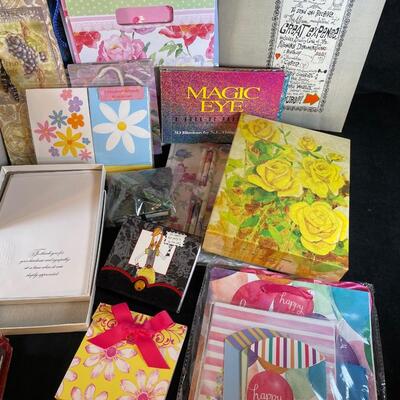 Lot 43. Assortment of Gift Bags, Greeting Cards and Bows