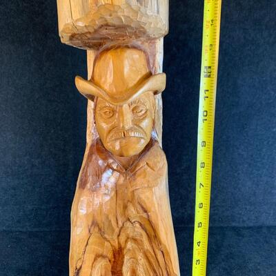 Lot 45. Hand-carved from a Log