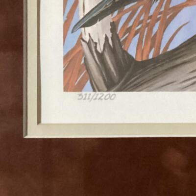 1982 Tennessee Waterfowl print with stamp