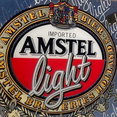 Amstel Light Bar Mirror Advertising 16â€ x 16â€