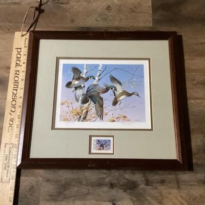 1986 Vermont duck stamp and print