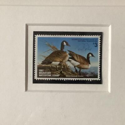 1981 Minnesota Waterfowl stamp and print by Terry Redlin