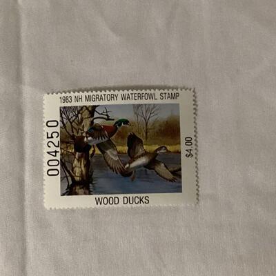 1983 New Hampshire Waterfowl stamp and print
