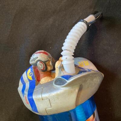 Pair of Star Wars Sculpted Water Bottles Rare!