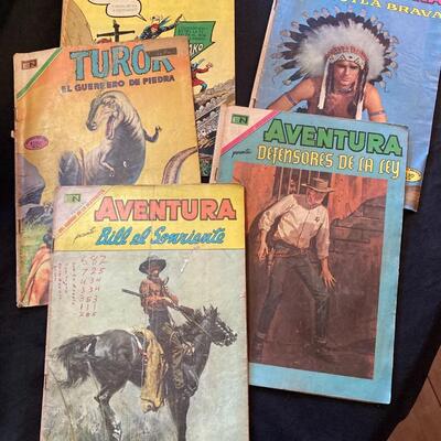 Collection of 5 Old Comics from Mexico