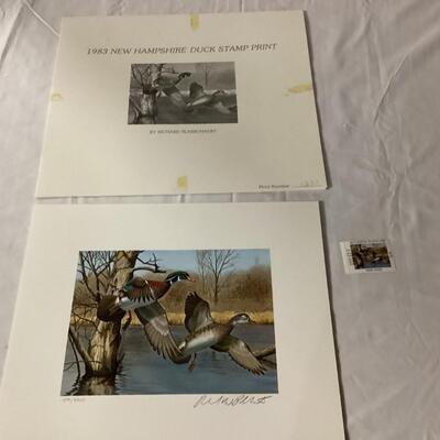 1983 New Hampshire  Duck Stamp and Print