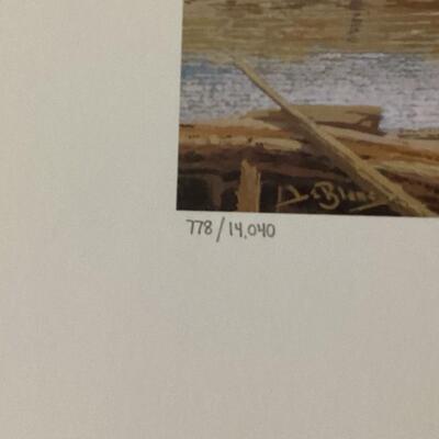 1987 New York Migratory Bird Conservatory stamp and print