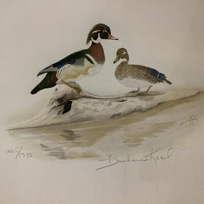 1980 Alabama Conservation stamp and print by Barbara Keel
