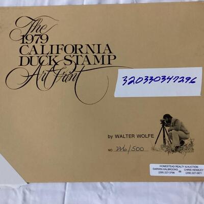 1970 California Duck stamps and print