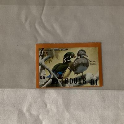 1970 California Duck stamps and print
