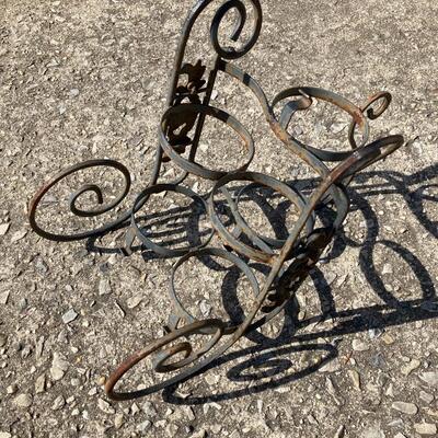 Iron Wine Bottle Holder 9â€ x 16â€ x 10.5â€