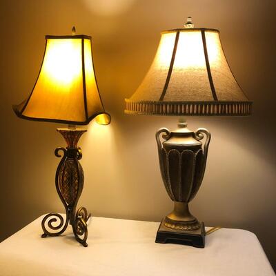 2 Lamps with Unique Shades (MB-JF)