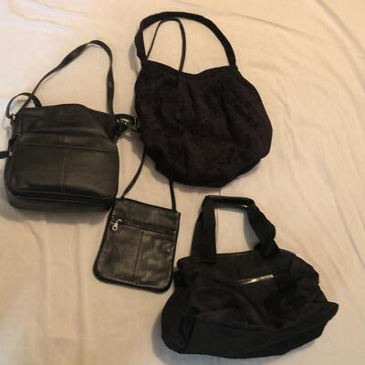 11 Purses & Hand Bags in Black Leather & More (MB-JF)