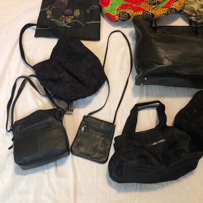 11 Purses & Hand Bags in Black Leather & More (MB-JF)