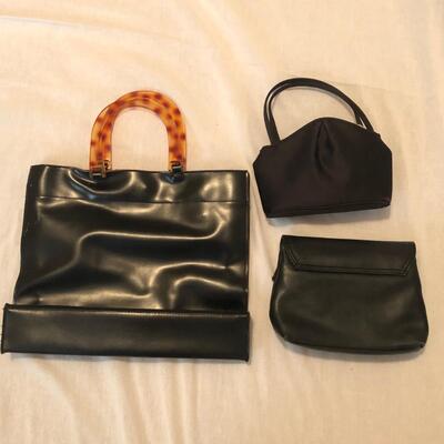 11 Purses & Hand Bags in Black Leather & More (MB-JF)