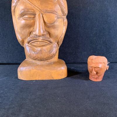 Lot 47. Hand Carved "Sailor" Man and Pipe