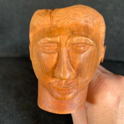 Lot 47. Hand Carved "Sailor" Man and Pipe